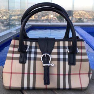 BURBERRY EDEN NOVA CHECK SATCHEL